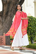 AAHELI PINK LEMONADE BANDHANI DUPATTA AAHELI PINK LEMONADE BANDHANI DUPATTA